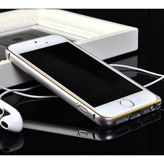 Viền nhôm bo chỉ vàng cho ip6/6 plus