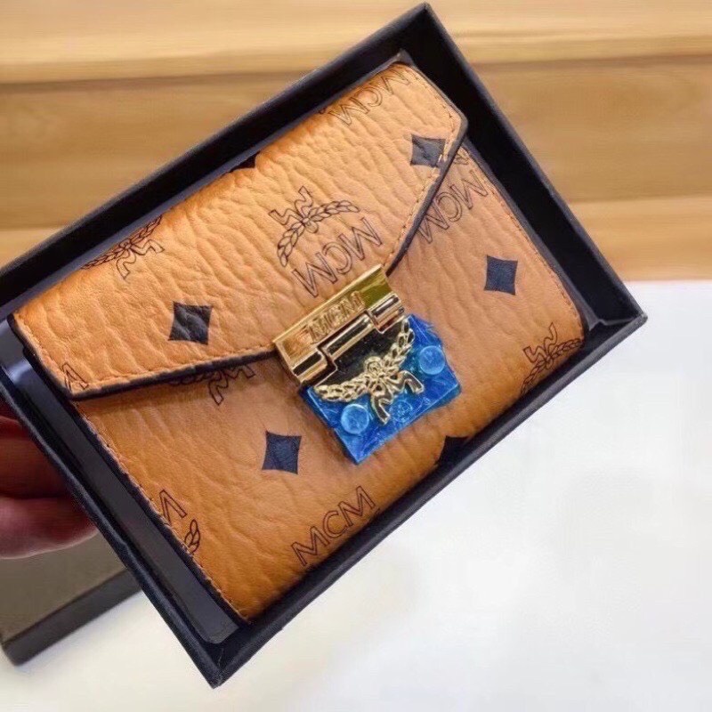 VÍ NGẮN, VÍ GẬP ĐÔI MCM KHÓA MẠ