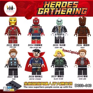 MInifigure non lego mô hình siêu anh hùng Marvel Avengers Ifinity War D033-040