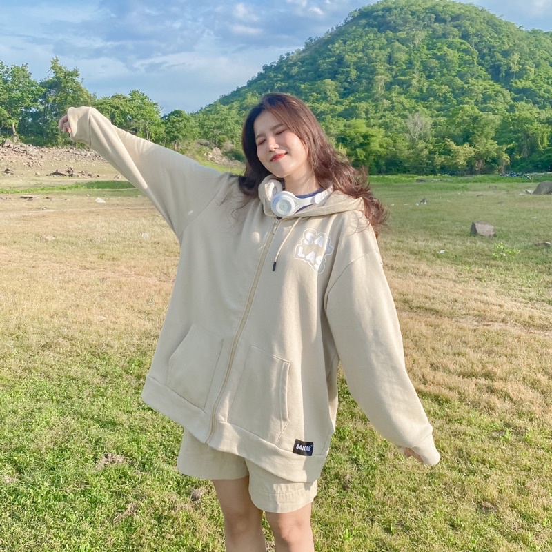 SALLAS HOODIE ZIP - Áo khoác