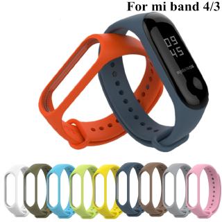 Dành Cho xiaomi mi band 3 4 Dây Đeo Thể Thao Đồng Hồ Dây Đeo Tay Silicon Cho xiaomi mi band 3 4 Vòng Tay Miband 4 3 Dây Đeo