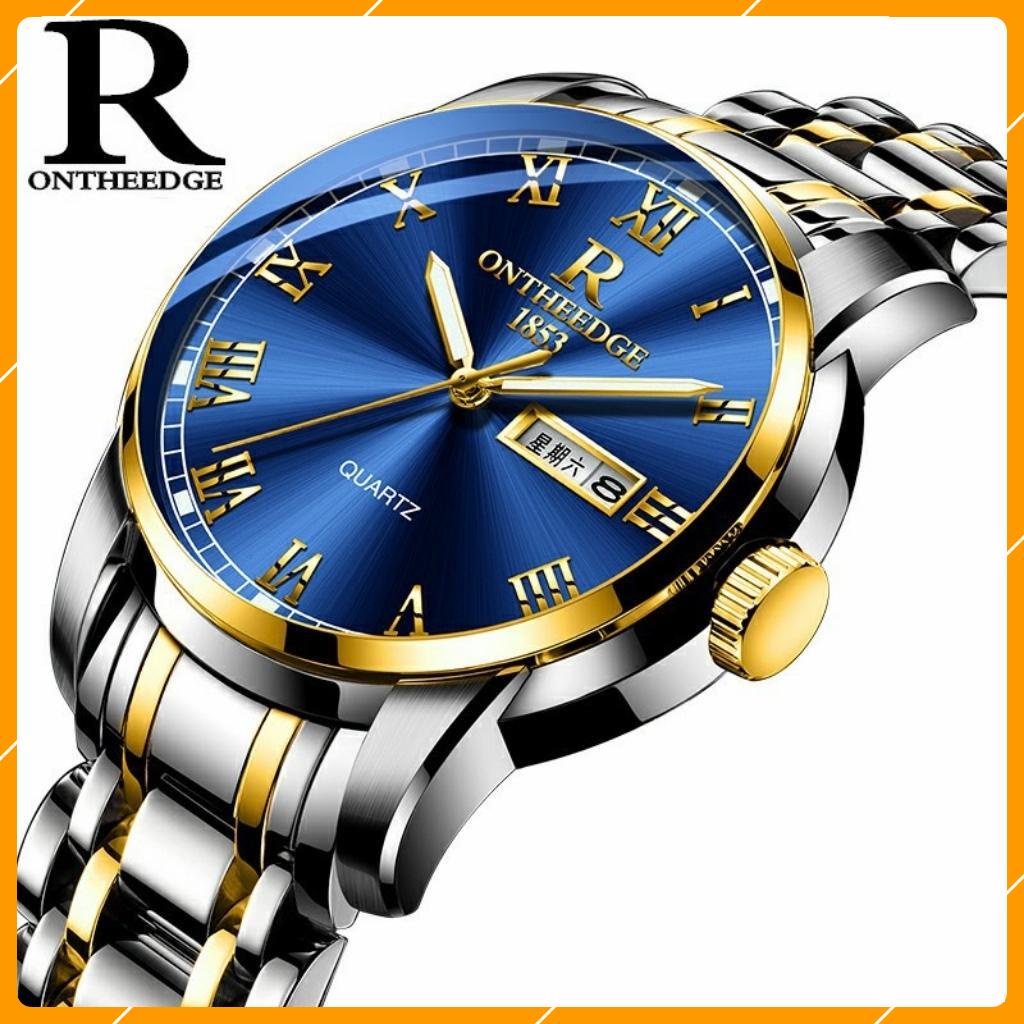 Đồng hồ nam chính hãng R-ONTHEEDGE, đồng hồ đeo tay kính tráng sapphire vỏ thép cao cấp | BigBuy360 - bigbuy360.vn
