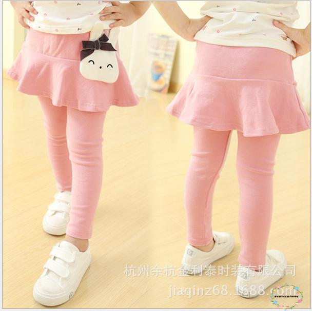 Quần Legging Cotton Phối Ren Đáng Yêu Cho Bé Gái