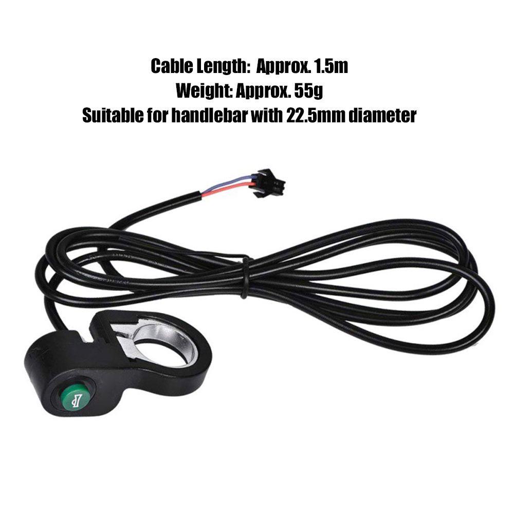 Công Tắc Còi Xe Đạp / Xe Máy / Scooter Bằng Nhựa Màu Đen 22.5mm