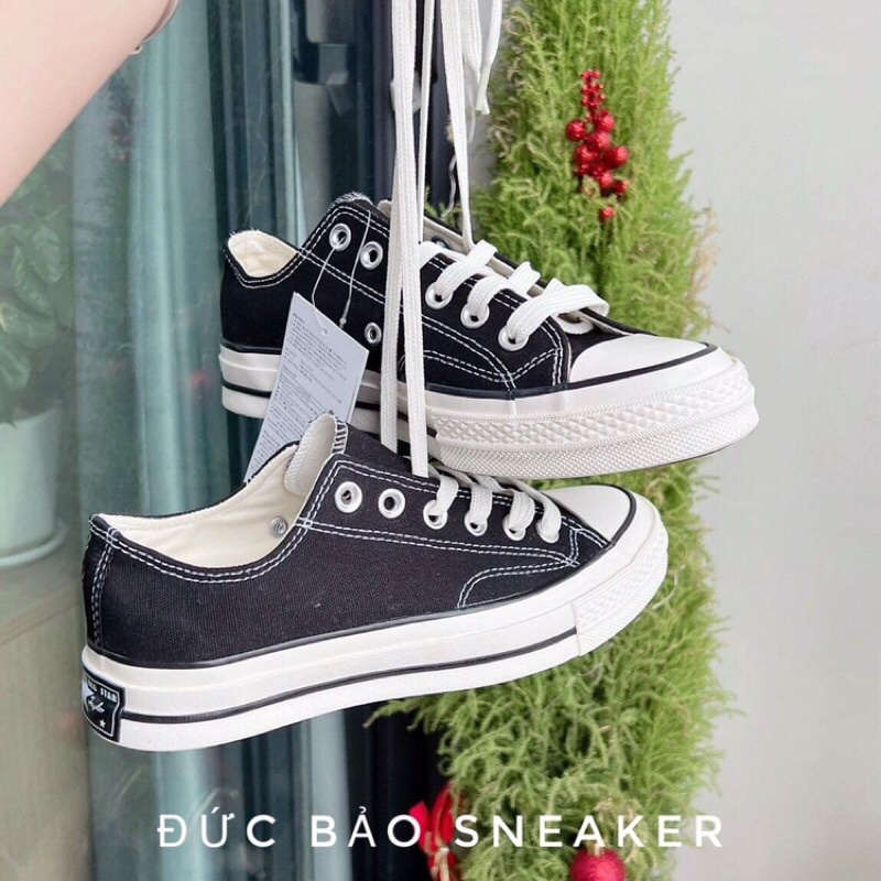 Giày converse 1970 cổ thấp lót xanh , Giày thể thao nam nữ sneaker Full hộp