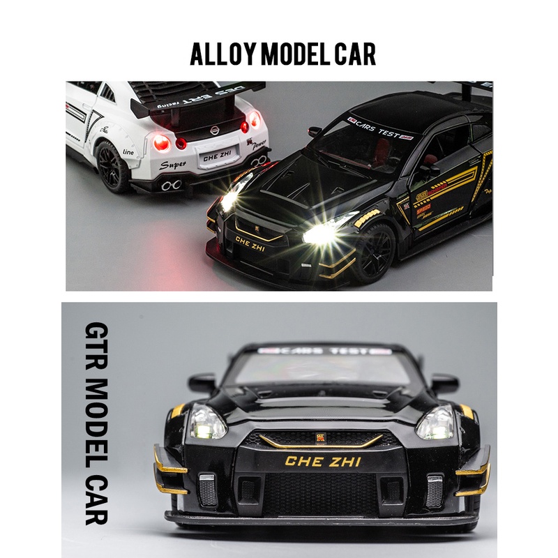 Mô Hình Xe Hơi Nissan GTR Bằng Hợp Kim Tỉ Lệ 1: 24