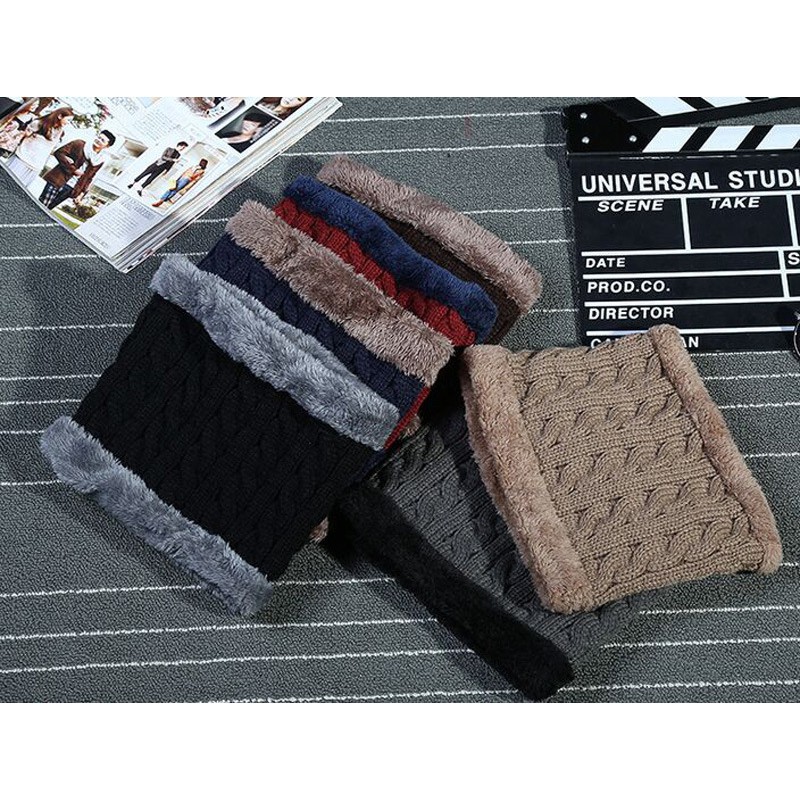 Khăn Choàng Cổ Bằng Len Dệt Kim Thời Trang Dành Cho Nam Trên kho JY