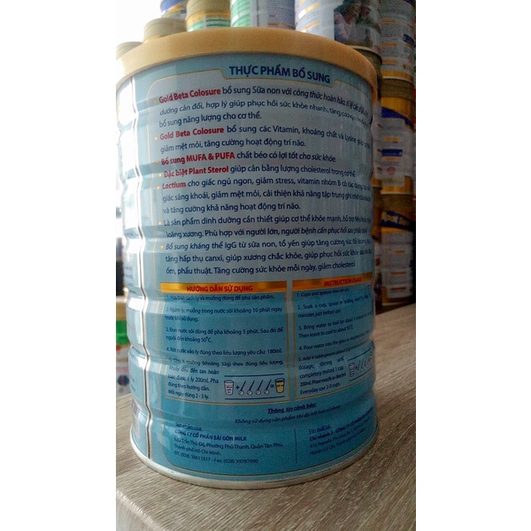 Sữa Cho người Già ăn uống kém - COLOSURE 900g