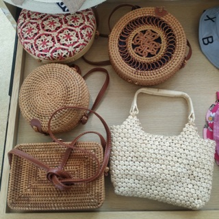 Túi xách cói thời trang handmade