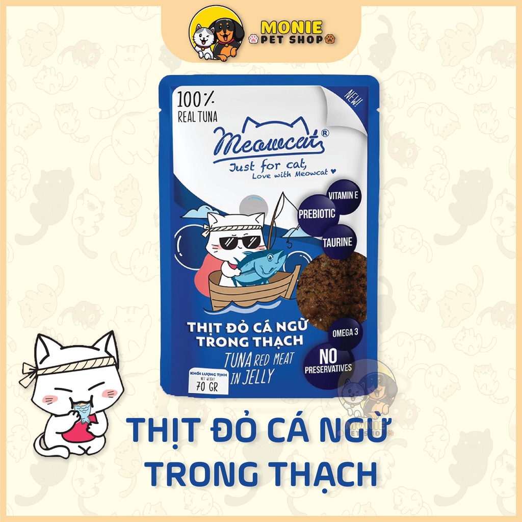 [Hoả tốc] Pate Meowcat cho mèo gói 70g