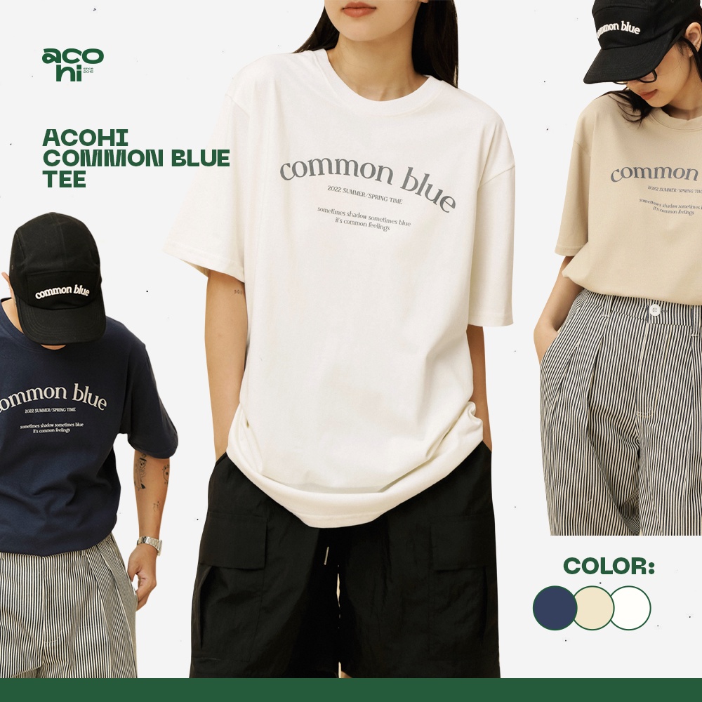 ÁO THUN ACOHI COMMON BLUE TEE
