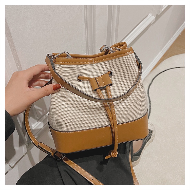 Túi nữ thời trang bucket - Canvas - Rút