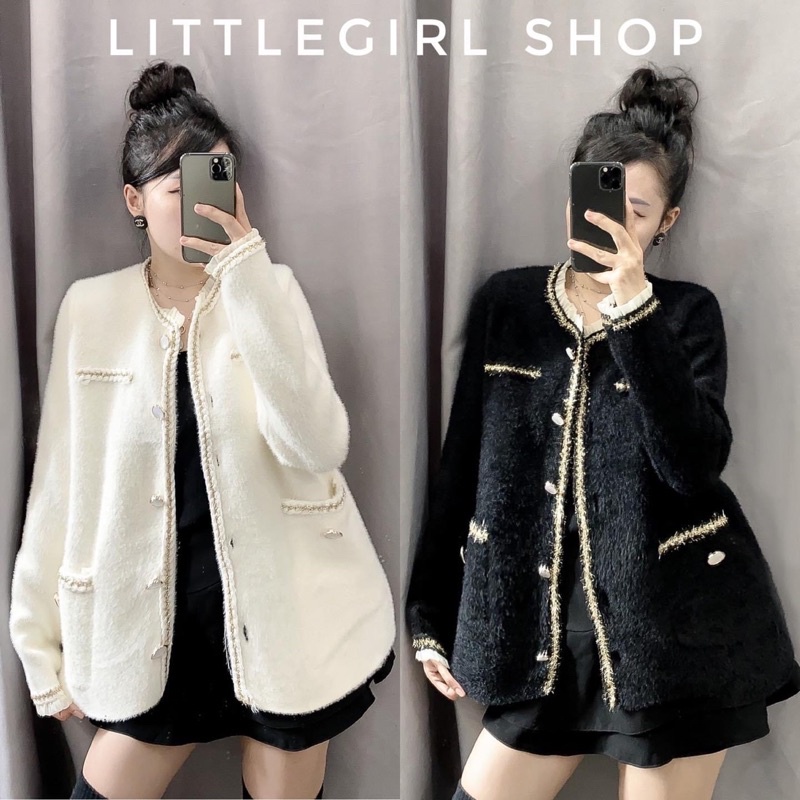 2 Mã khoác len lông thỏ chất co dãn nhẹ size 55kg-80kg | BigBuy360 - bigbuy360.vn