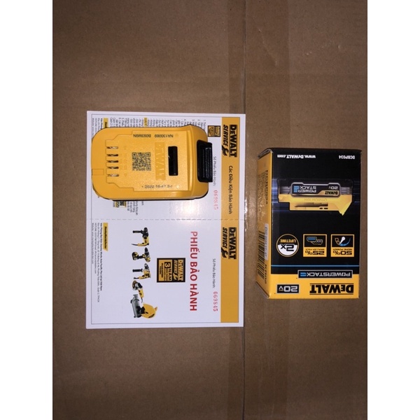 DEWALT Pin Pơwer Stack DCBP034-B1 thế hệ mới 18V 1,7AH PIN DẸT