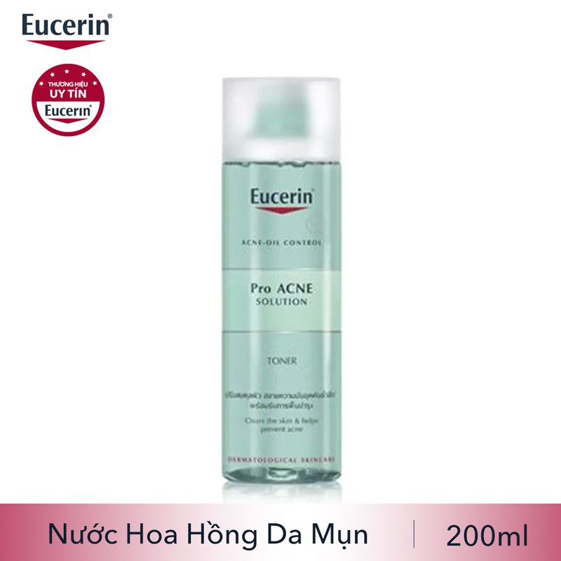 Eucerin Chính Hãng- Nước Hoa Hồng cho Da Mụn Eucerin Pro ACNE Solution Toner 200ml