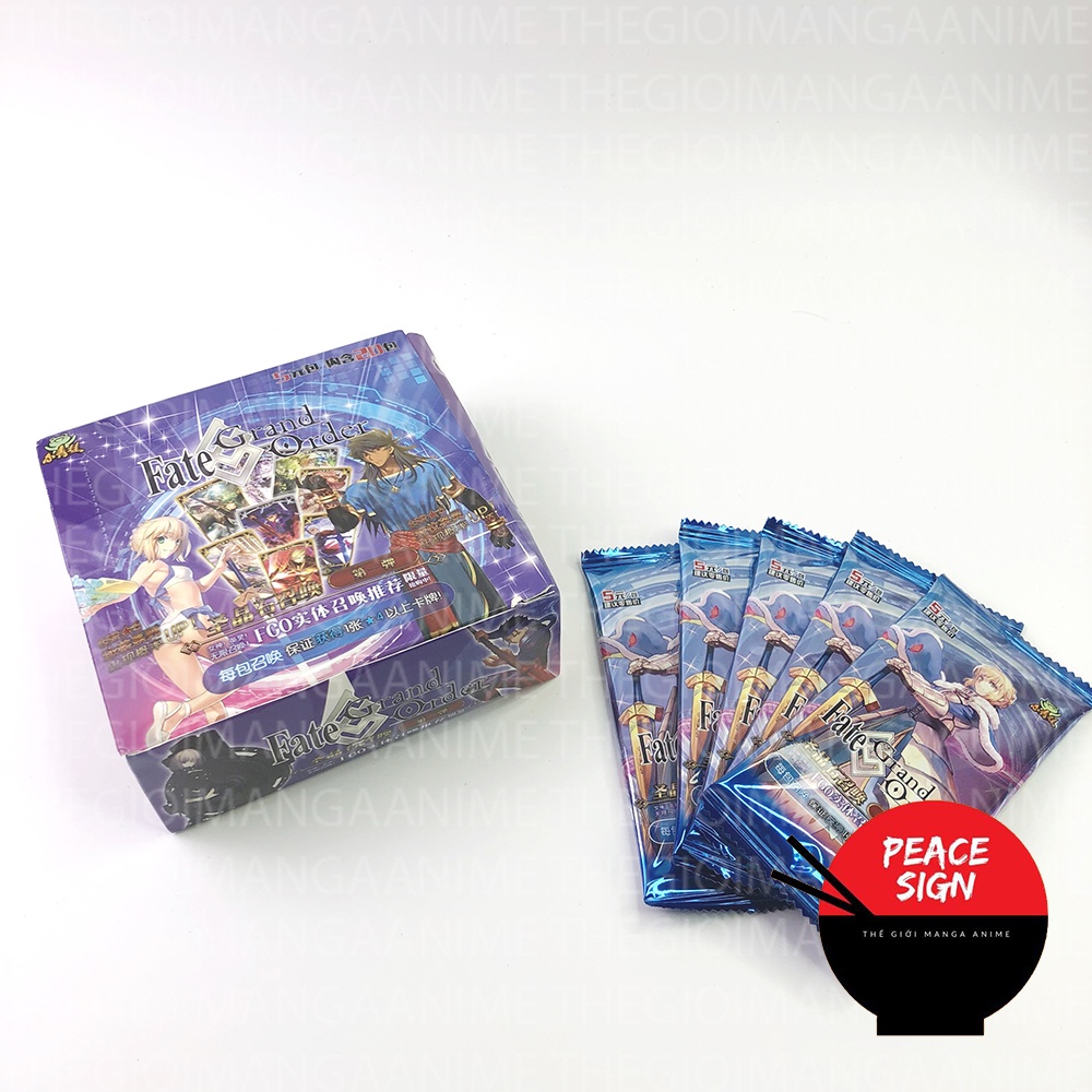 Set 5 ảnh thẻ game FGO FATE GO GRAND ORDER anime chibi card nhân phẩm gacha sưu tầm bo góc