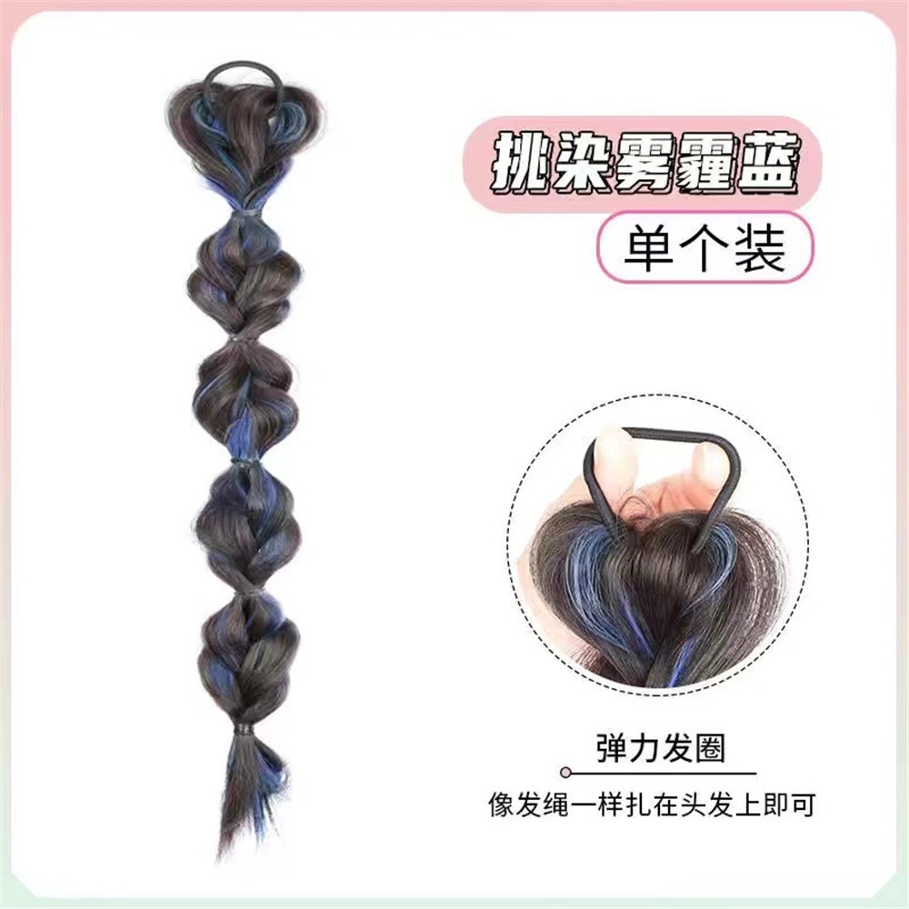 【XJ-COD】Tóc Giả Thắt Bím Đuôi Ngựa Phồng Dễ Thương Cho Nữ