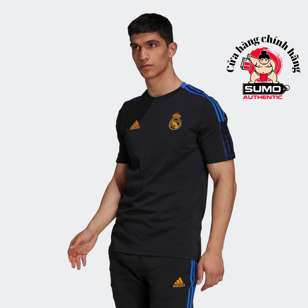 Áo Thể Thao Chính Hãng Màu Đen Xanh-adidas Men's Real Madrid 21/22 Training T-shirt-GR4345-Sumo Authentic