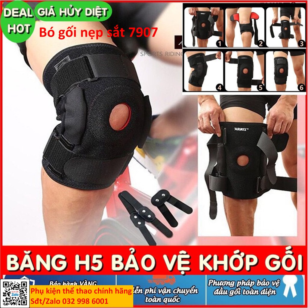 Bó gối thể thao Aolikes cao cấp bảo vệ đầu gối, phục hồi chấn thương chính hãng chinhhang