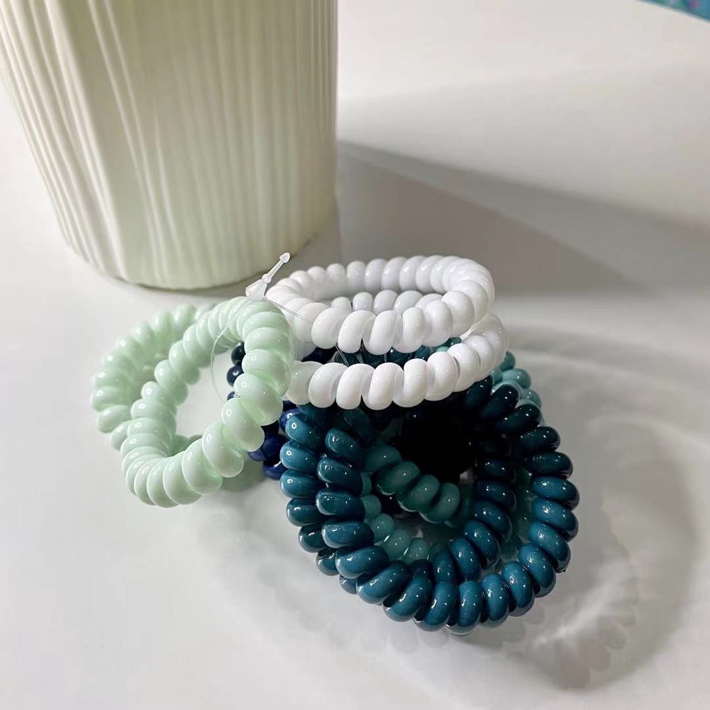 Bộ 10 Dây Cột Tóc Co Giãn Nhiều Màu Sắc Thời Trang Hàn Quốc Cho Nữ