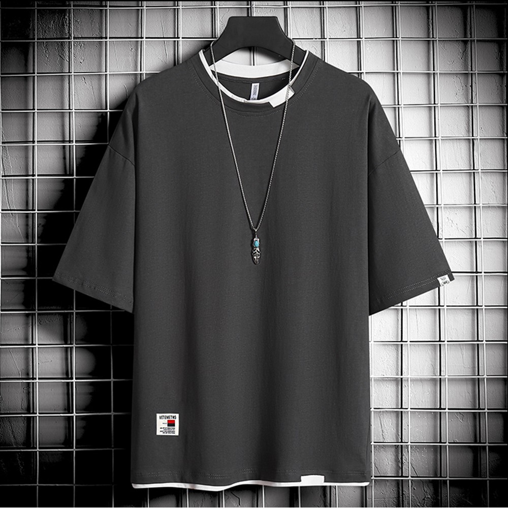 Áo Thun Nam Trơn Basic Ngắn Tay Cổ Tròn Đơn Giản Style Hàn Quốc ZENKODLMEN AO TOP NAM 90000162 | BigBuy360 - bigbuy360.vn