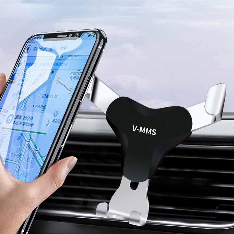 Giá Đỡ Điện Thoại Gắn Trên Khung Máy Lạnh Ô Tô Xoay 360 Độ Không Từ Tính