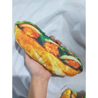 [SIÊU RẺ] Gối Ôm Bánh Mì Ổ 3D Việt Nam Cho Bé - Gối Ôm Đồ Ăn Tặng Trẻ Em (24cm)