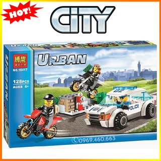 Đồ chơi lego ninjago city xe cảnh sát bắt cướp. lego xếp hình, lắp ráp đồ chơi thông minh cho bé