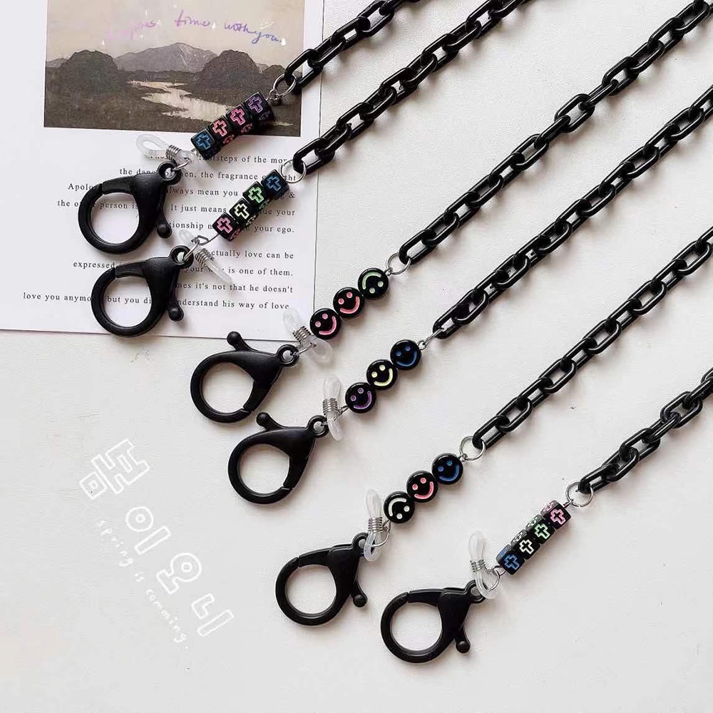 Dây Đeo Mắt Kính Chống Thất Lạc Bằng Acrylic In Hình Khủng Long/Bướm Hoạt Hình 35 Kiểu Dáng Thời Trang Cho Nam Nữ