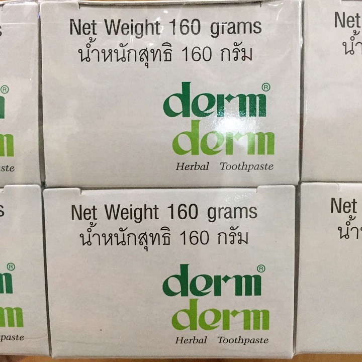 Kem Đánh Răng Thảo Dược DERM DERM 160g Thái Lan (Date 2023)