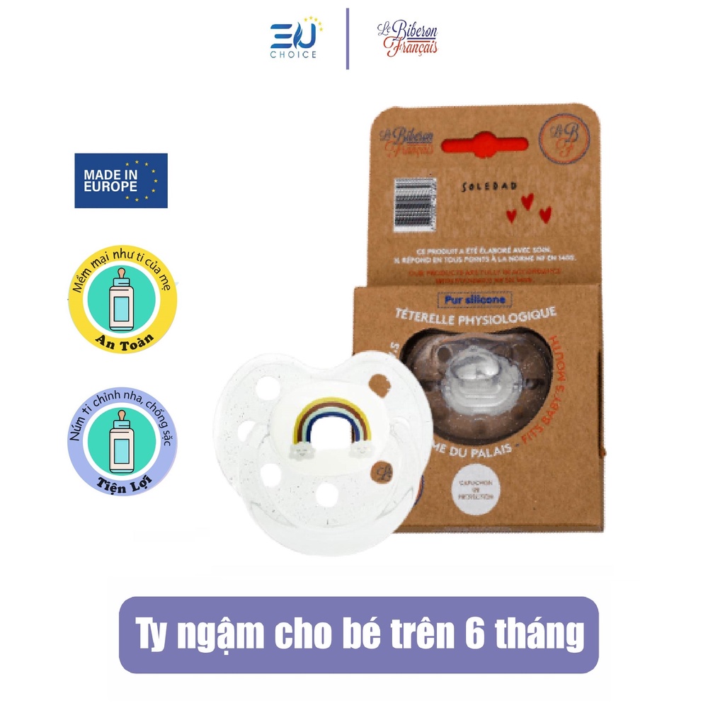 Ty ngậm LE BIBERON FRANCAIS silicon (trên 6 tháng tuổi)