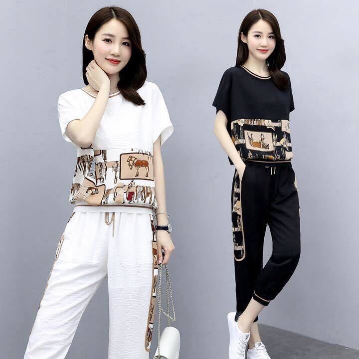 Set 2 Món Đồ Thể Thao Phong Cách Hàn Quốc Dành Cho Nữ