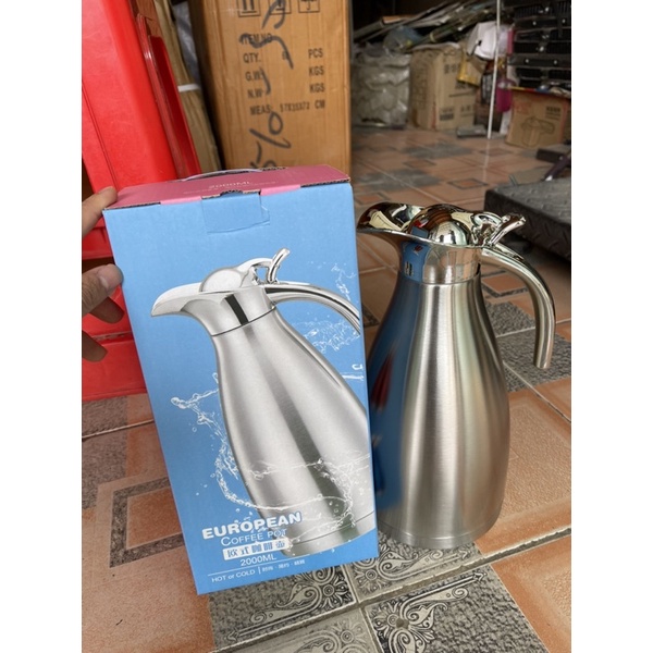 Bình Đựng Nước Thuỷ Giữ Nhiệt INOX 2L