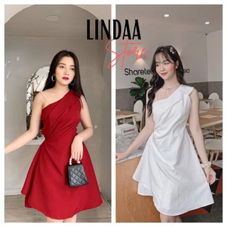 ĐẦM DỰ TIỆC LỆCH VAI MỘT BÊN CHUỖI COCA H DRESS