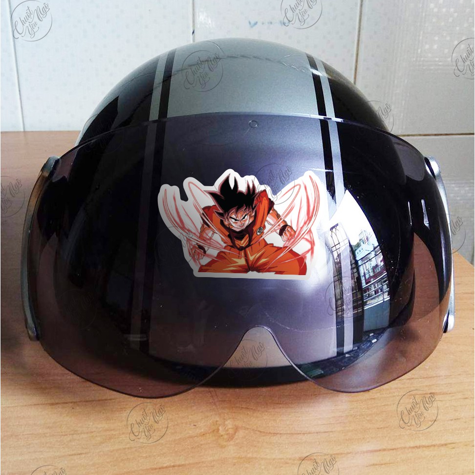 Combo 25/50/75 sticker chống nước hình dán decal Son Goku 7 viên ngọc rồng Dragon Ball