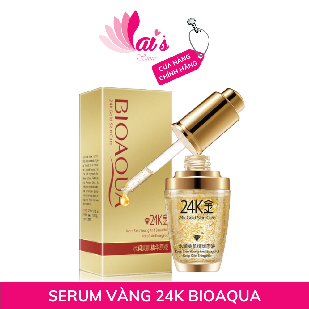 Serum 24K Gold Skin Care Bioaqua Tinh Chất Vàng 24K Dưỡng Da Chuyên Sâu, Kiểm Soát Dầu, Dưỡng Ẩm, Sáng Da Chính Hãng