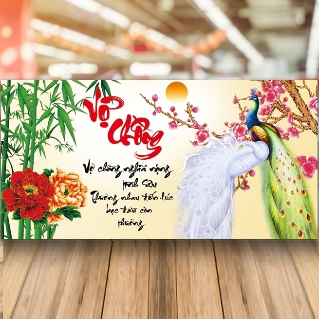 Tranh thêu vợ chồng KT:92x50cm,tranh chưa thêu.Tặng kéo và xỏ chỉ.