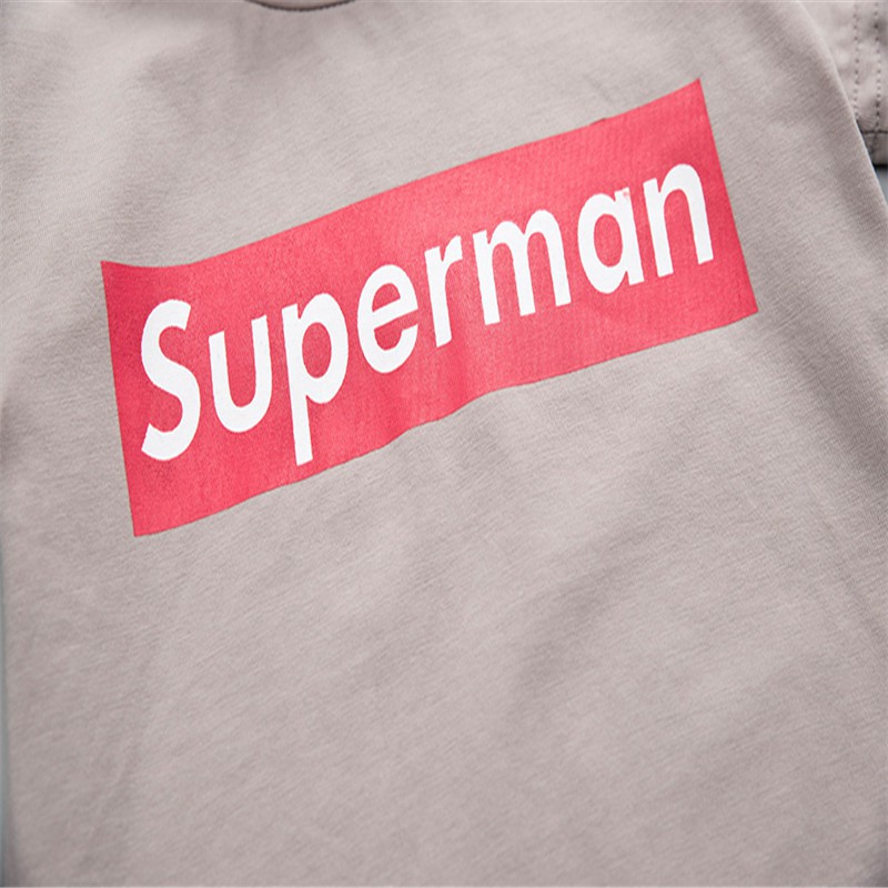 Set áo thun phối chữ + quần Jeans thời trang cho bé