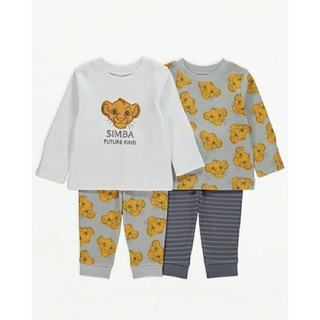 Set 2 pyjama Lion King bé trai Geo.rge UK Auth sz 6m-3y