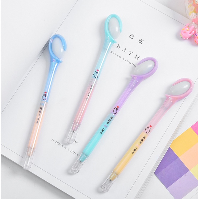 [Hàng mới về] Combo hộp Bút tình nhân Trái tim ghép đôi phát sáng - Bút đôi, bút cặp phát sáng