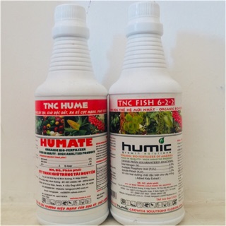 Combo đạm cá tnc fish 6-2-2 500ml & humic 500ml