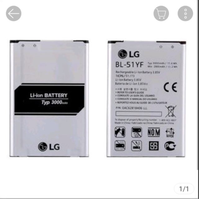 Pin điện thoại LG G4 F500, G4 Stylus H540, G4 ISai_Dung Lượng 3000mAh