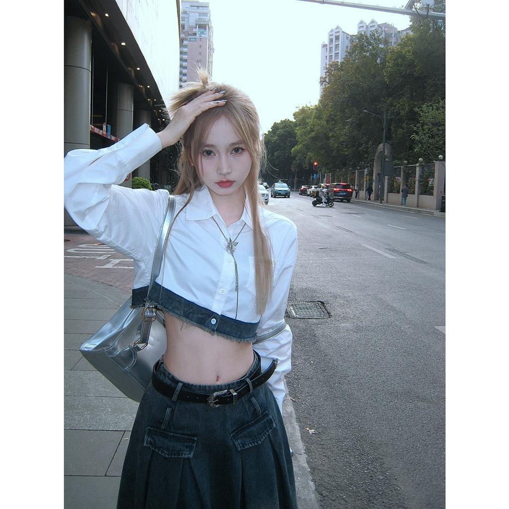 「 WELOVE1 」Chân váy jean Lưng Cao Dáng Ôm Thời Trang Mùa Hè Dành Cho Bạn Nữ