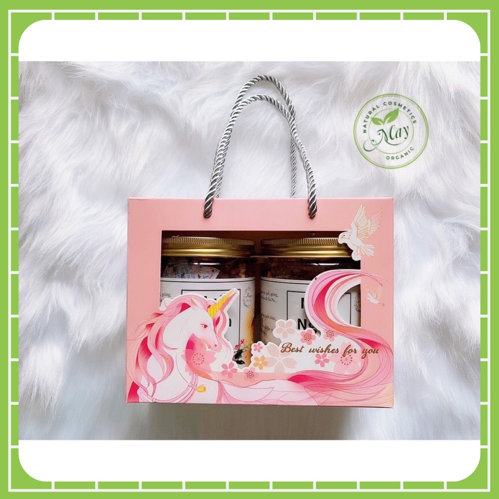 Hộp Quà SINH NHẬT ( VALENTINE, 8/3, 20/10) - Muối Đen Ngâm Chân Thảo Dược thiên nhiên combo 1kg Handmade