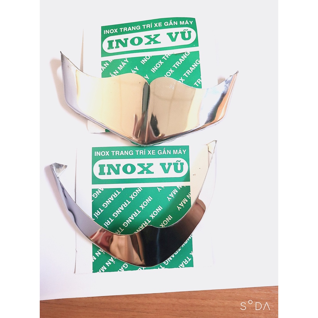 Combo Ôp dè xe Dylan 150i + 1 tem logo titan HONDDA  giá 1 bộ tại xưởng INOX Vũ