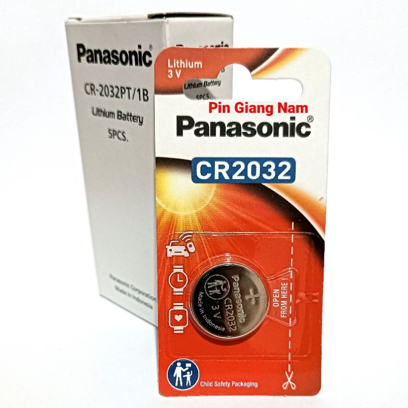 Pin CR2032 / CR2025 / CR2016 Panasonic Lithium 3V Vỉ 1 Viên Loại Cao Cấp