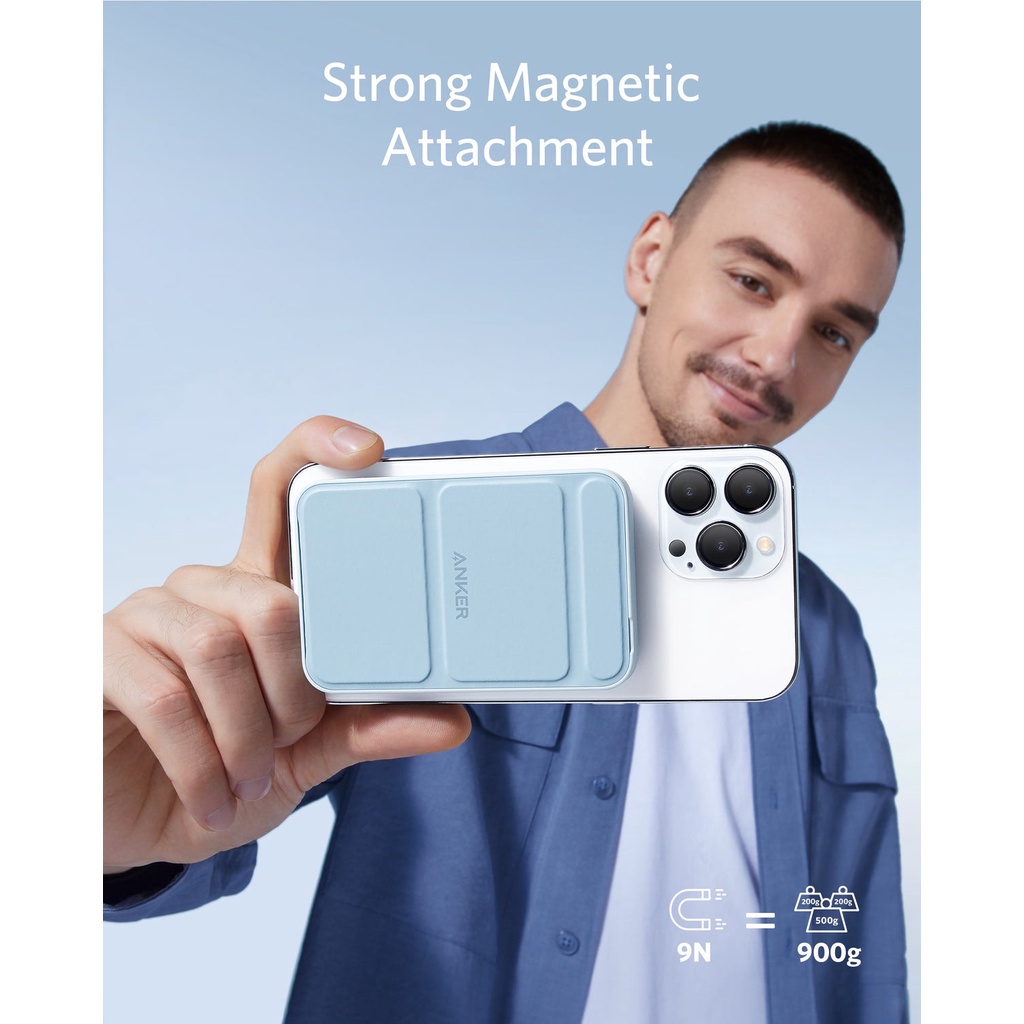 Sạc Dự Phòng Không Dây Anker Maggo 622 5000mAh Hít Từ Tính - A1611 A1614 (Bảo Hành 18T)