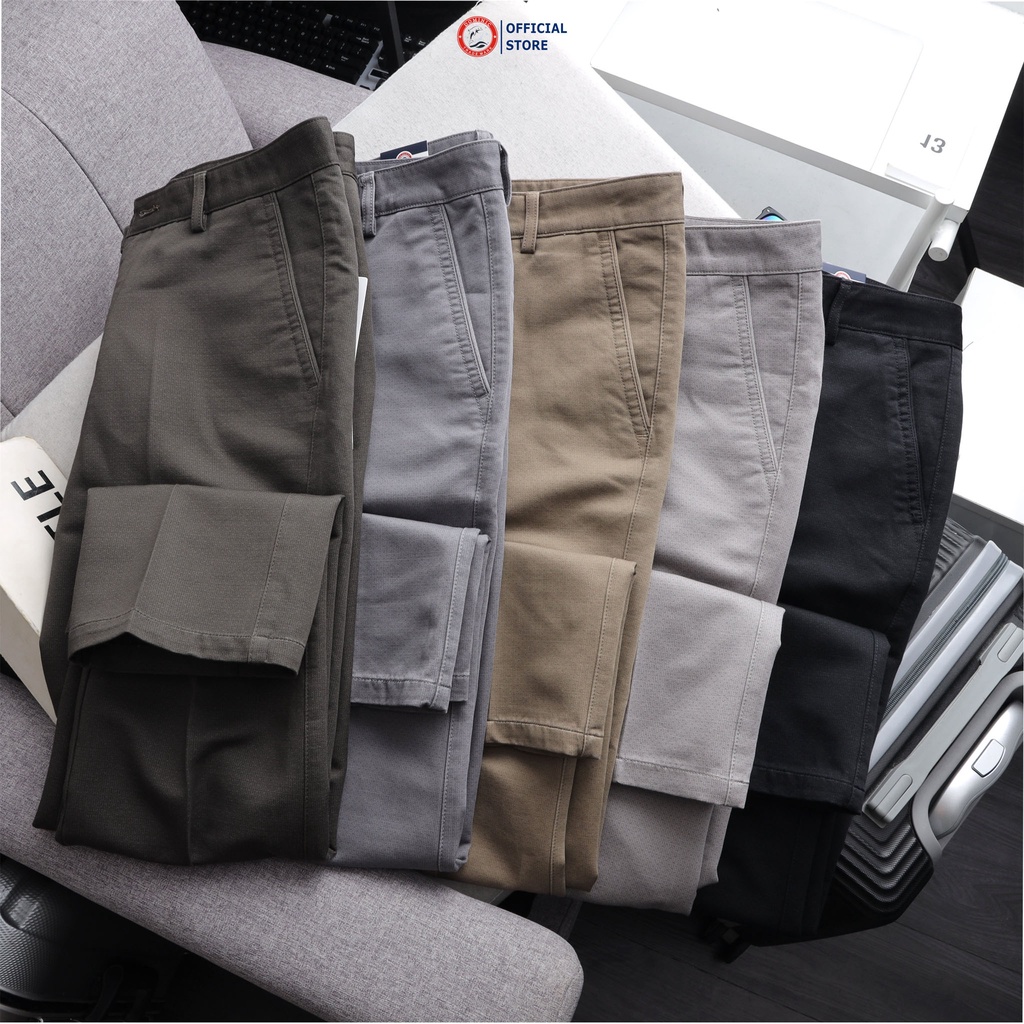Quần kaki nam DOMINIC 18, quần dài nam chất kaki công sở cao cấp