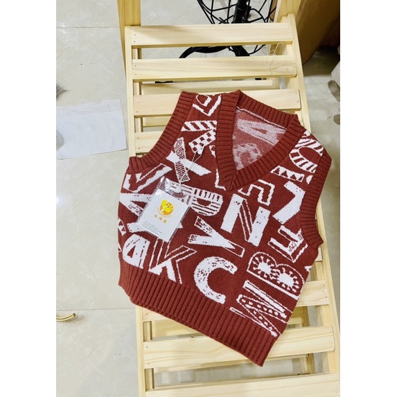 Áo len ghi lê cho bé qccc từ 8-19kg