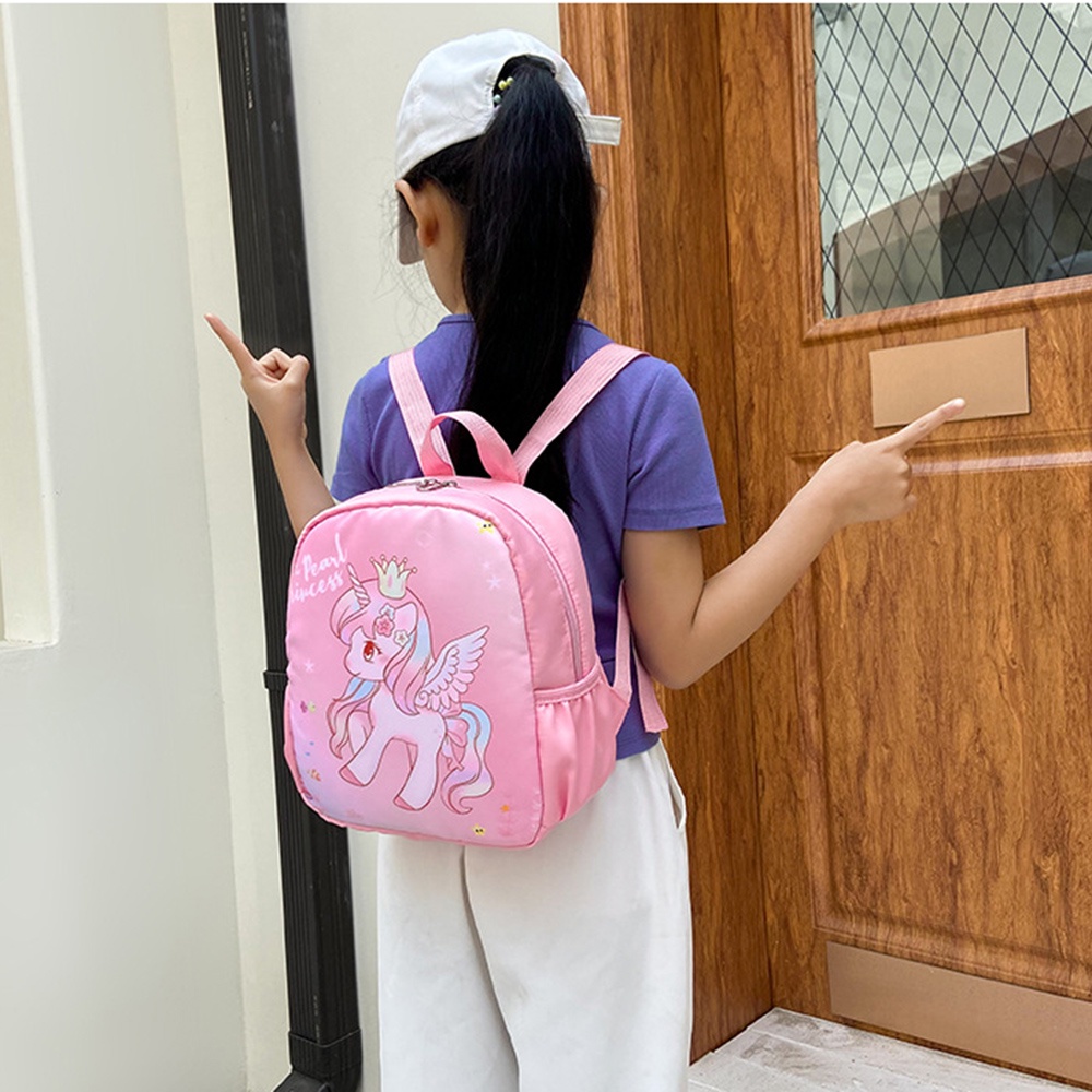 DISNEY Ba Lô Đi Học In Họa Tiết Marvel Người Nhện / Kỳ Lân Dễ Thương Cho Bé